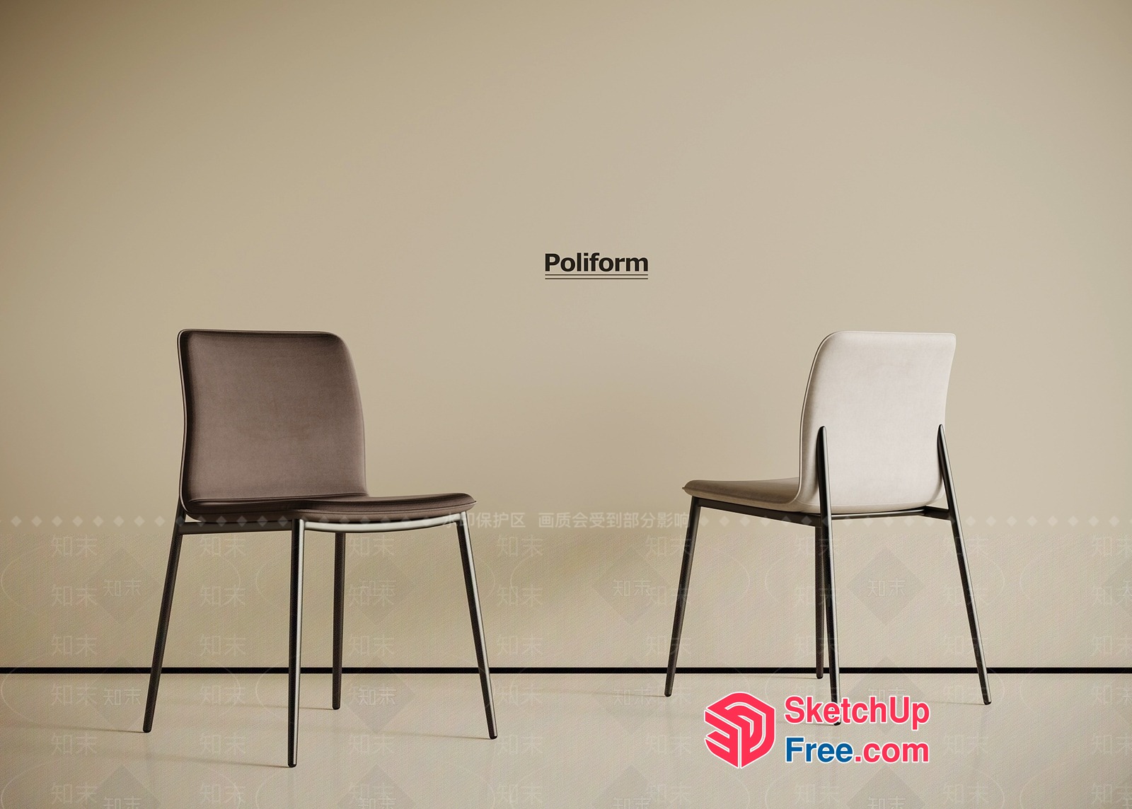 Poliform Chairs 3D SketchUp File