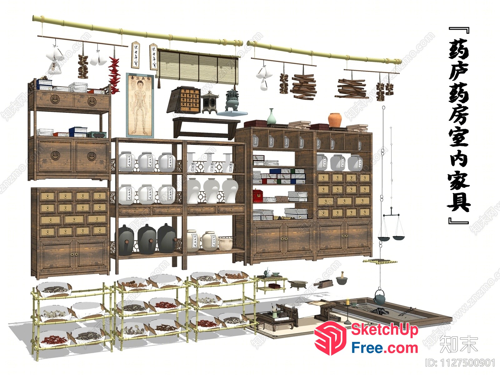 Asian Style Home Decor Collection 3D SketchUp File