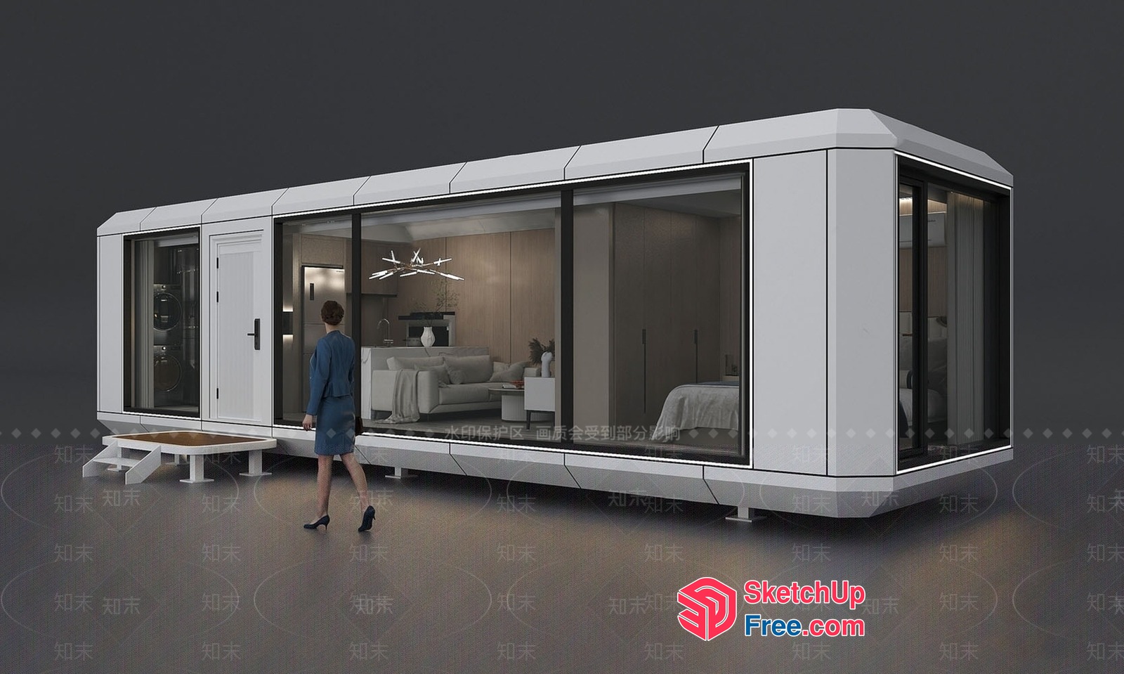 Modern Minimalist Interior Design 3D SketchUp File