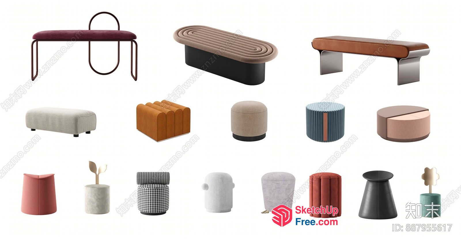 Modern Furniture Collection 3D SketchUp File