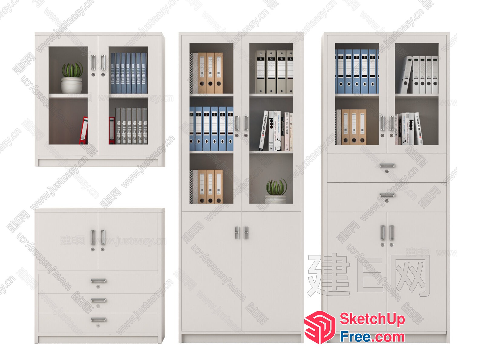 Office Furniture Arrangement 3D SketchUp File