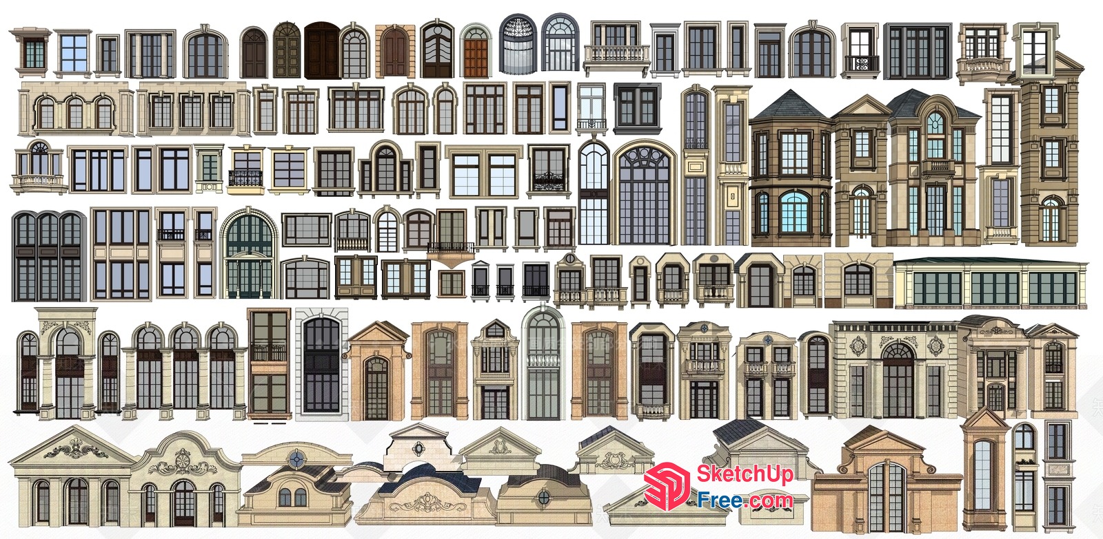 Architectural Window And Door Designs 3D SketchUp File