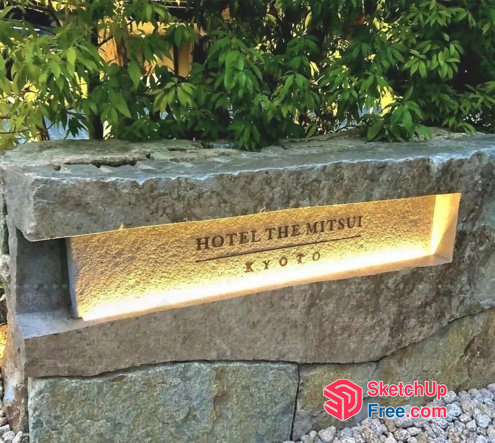 Hotel Entrance Sign 3D SketchUp File