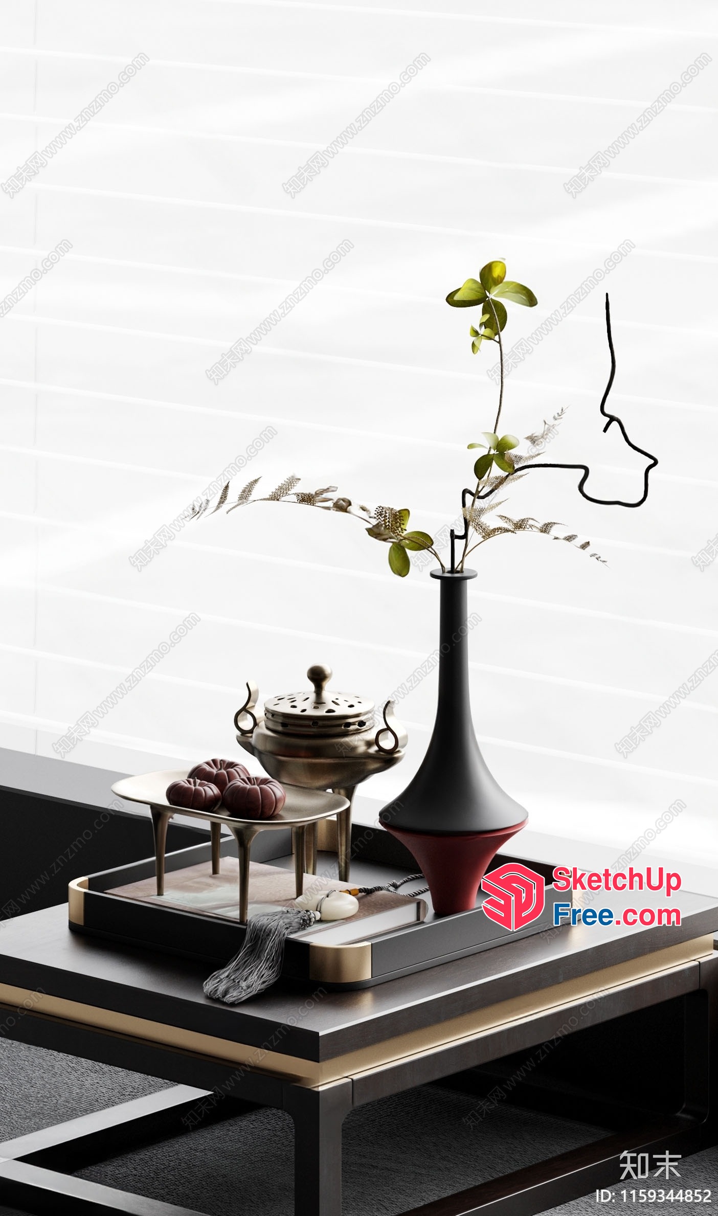 Elegant And Modern Living Room Decor 3D SketchUp File
