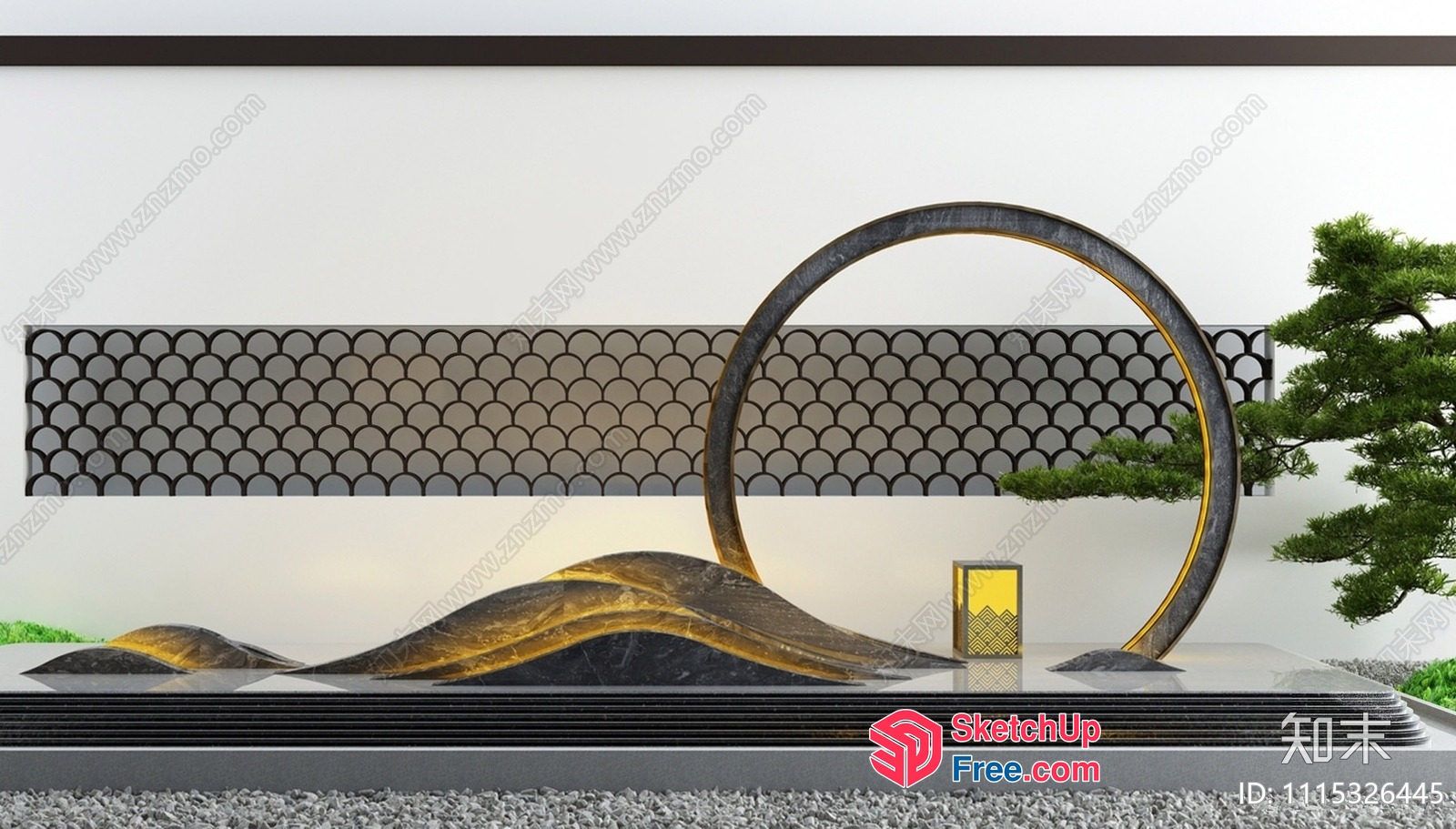 Japanese-Inspired Modern Minimalist Interior Design 3D SketchUp File