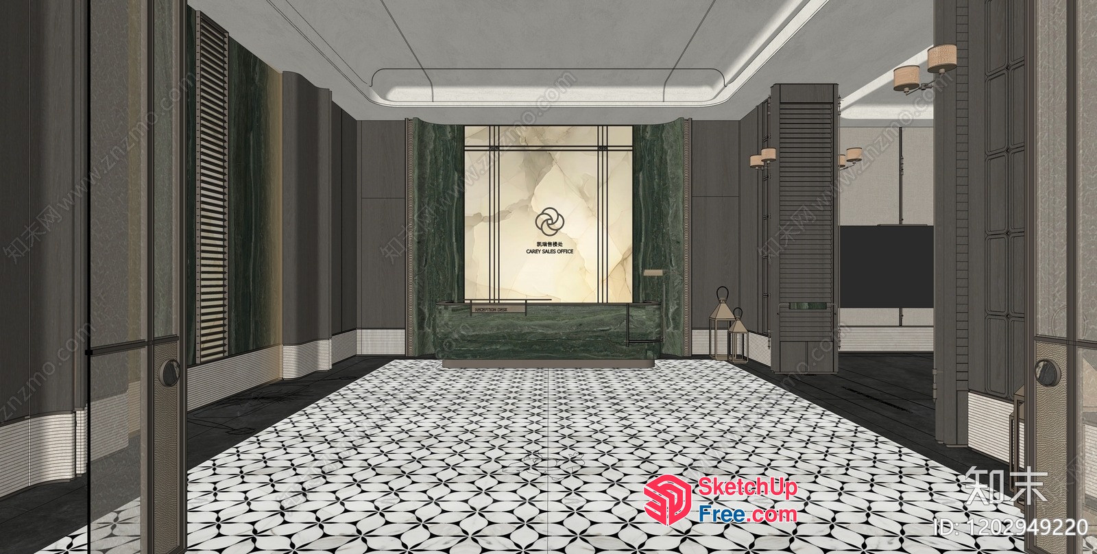 Elegant And Modern Office Interior Design 3D SketchUp File