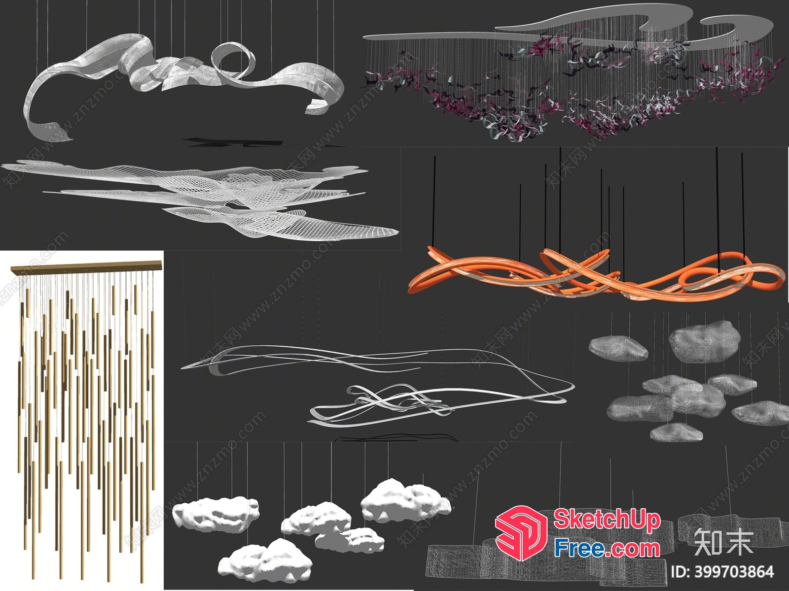 Modern Light Fixtures For Contemporary Spaces 3D SketchUp File