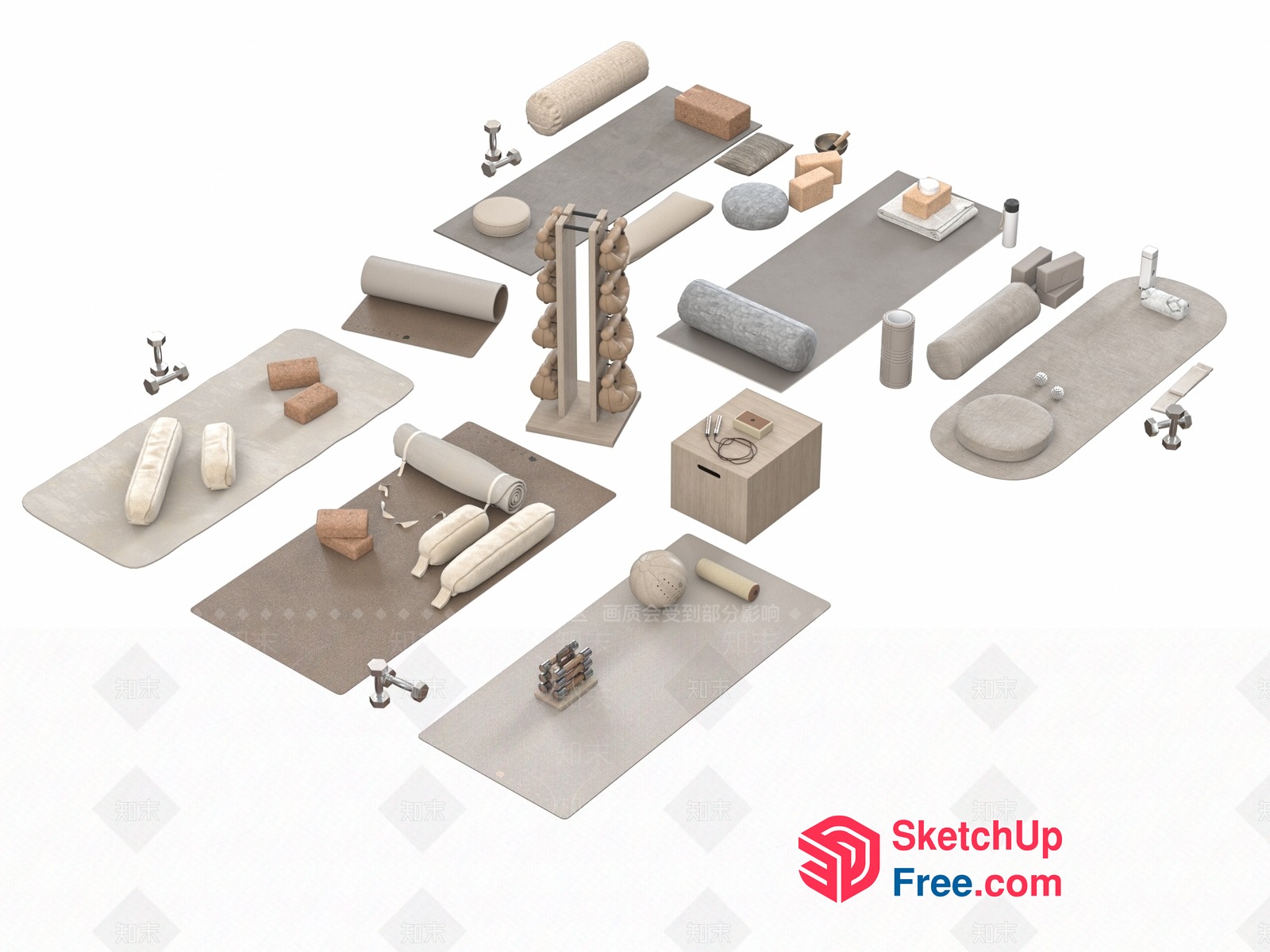 Minimalist Interior Decor Collection 3D SketchUp File