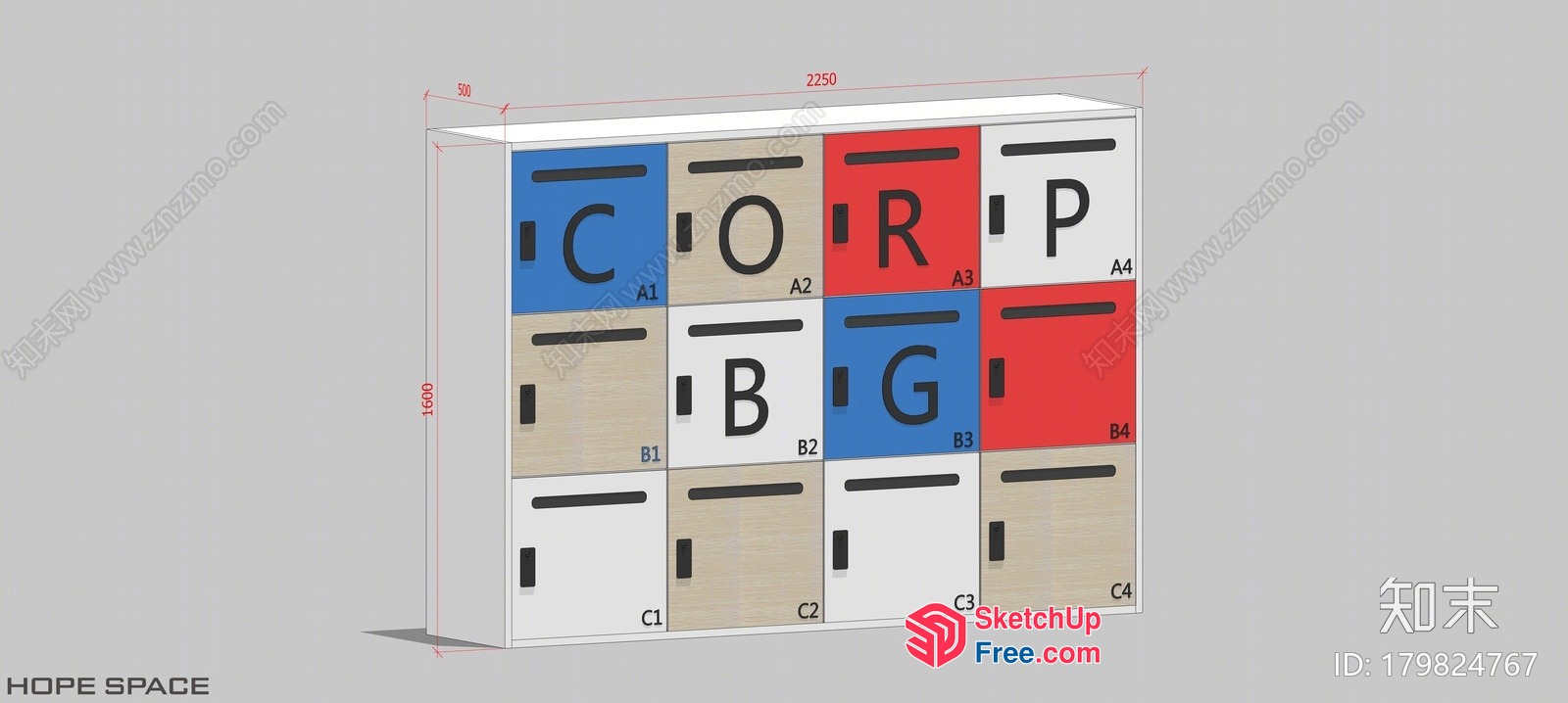Corporate Office Space 3D SketchUp File