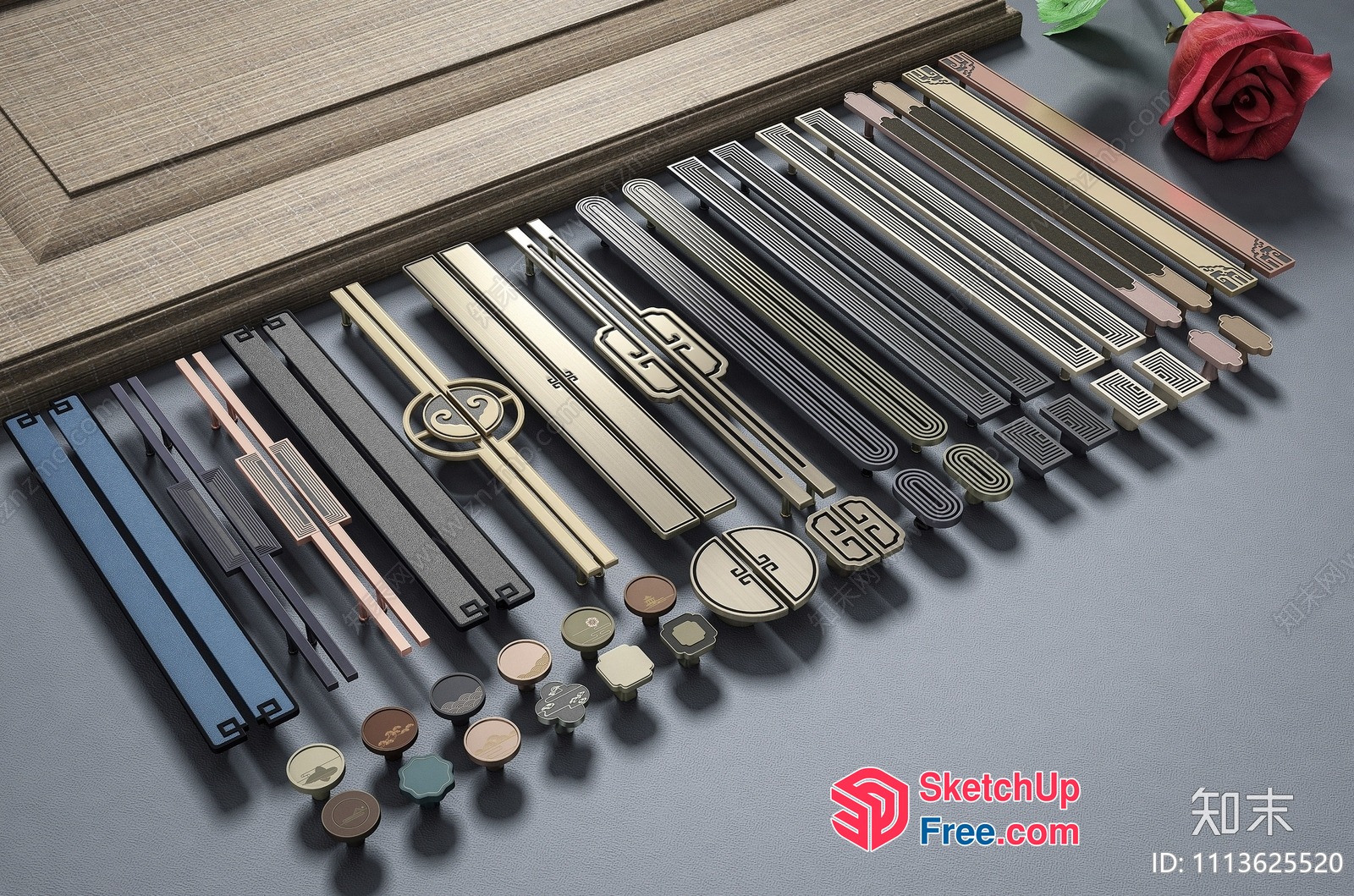 Door And Window Hardware Collection 3D SketchUp File