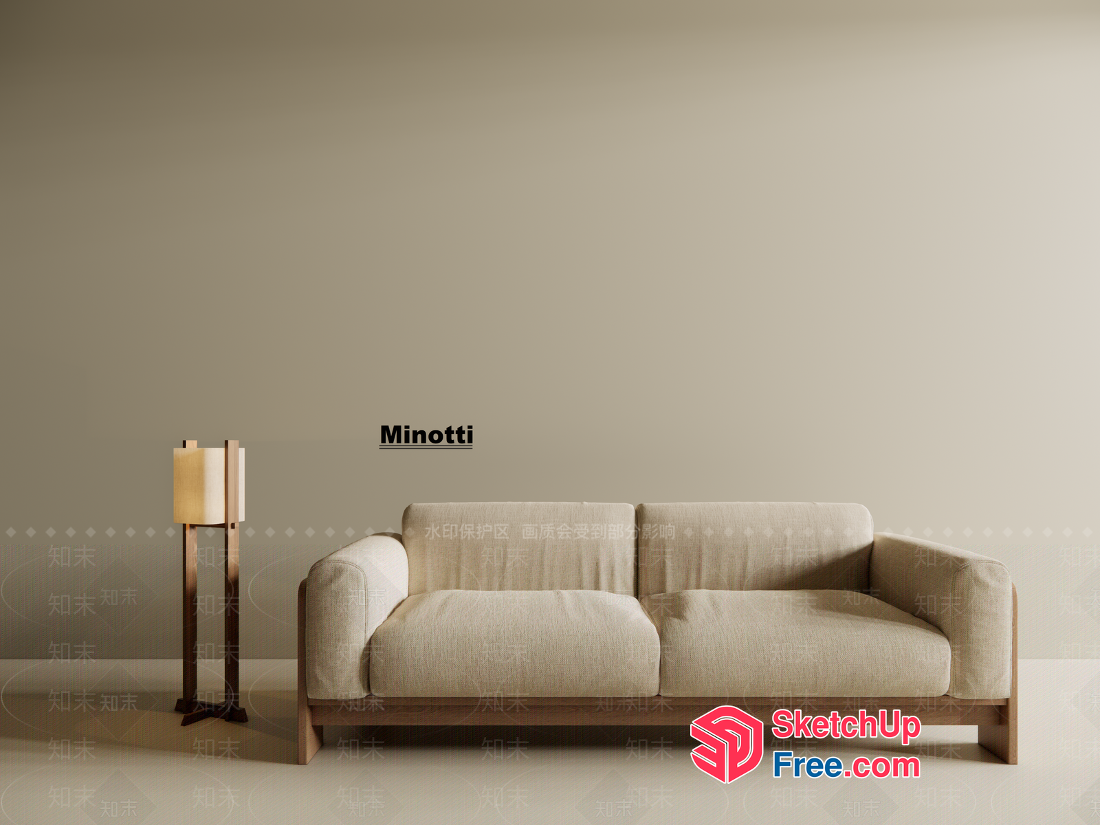 Minotti Sofa 3D SketchUp File