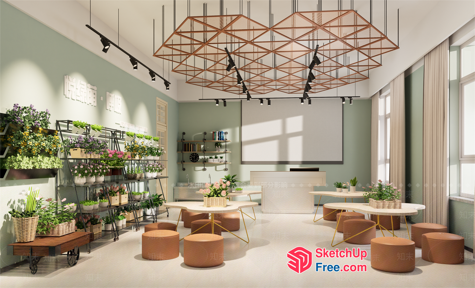 Elegant And Modern Interior Design For A Relaxing Atmosphere 3D SketchUp File