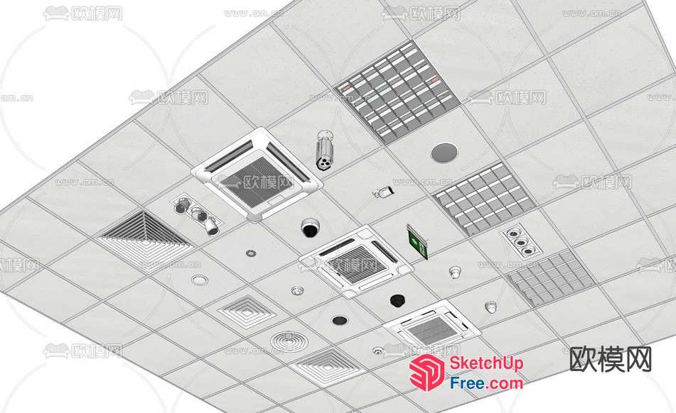 Ceiling Features And Decorations 3D SketchUp File