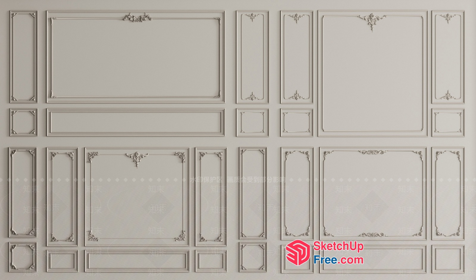 Classic Moulding Frames Collection 3D SketchUp File