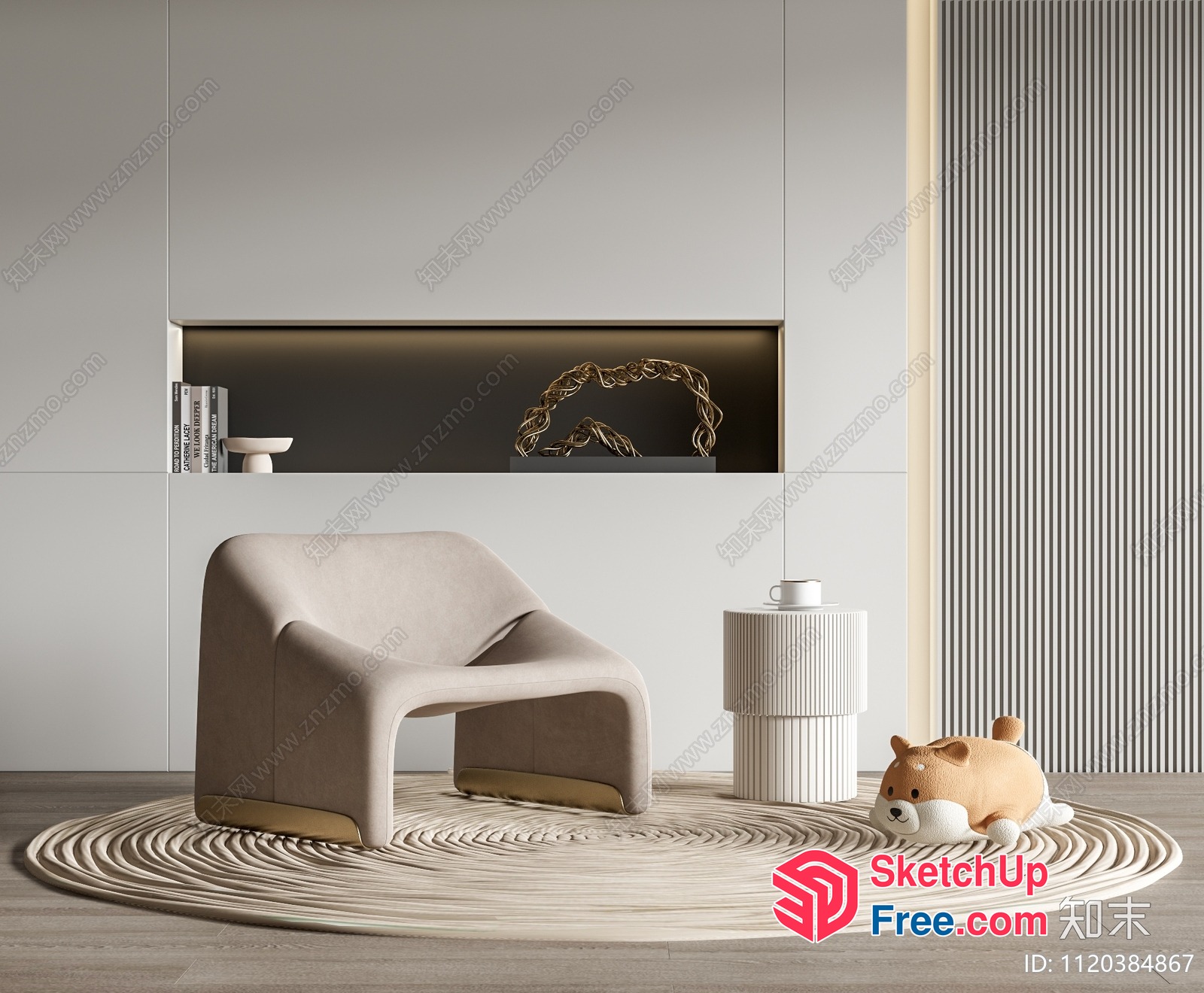 Minimalist Modern Interior Design 3D SketchUp File