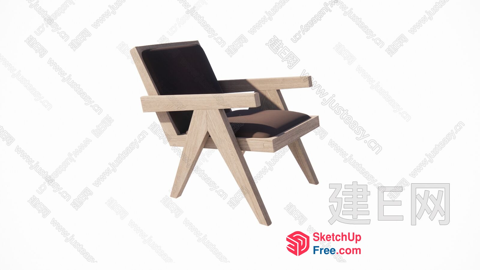 Modern Minimalist Armchair 3D SketchUp File