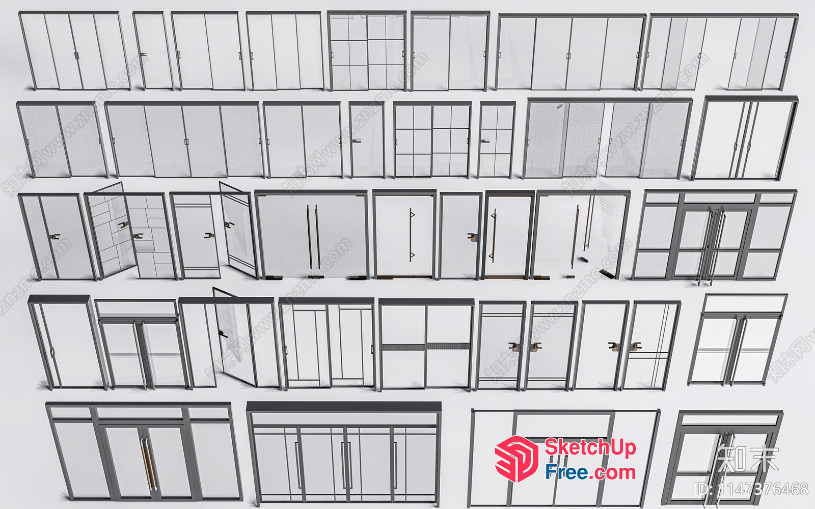 Various Doors And Windows 3D SketchUp File