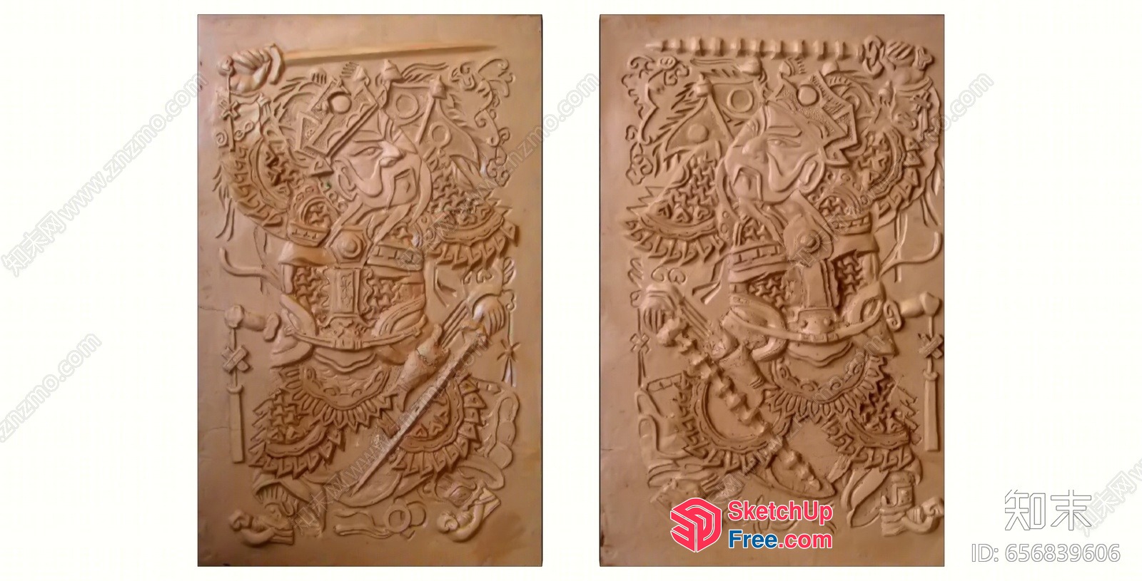 Intricate Carved Panel Artwork 3D SketchUp File