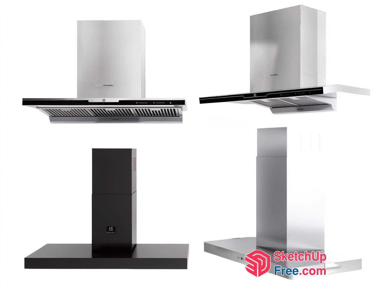 Modern Kitchen Range Hood Designs 3D SketchUp File