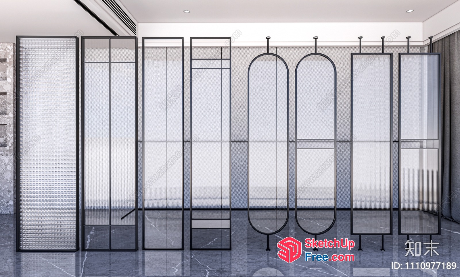 Partition Screen Room Divider 3D SketchUp File