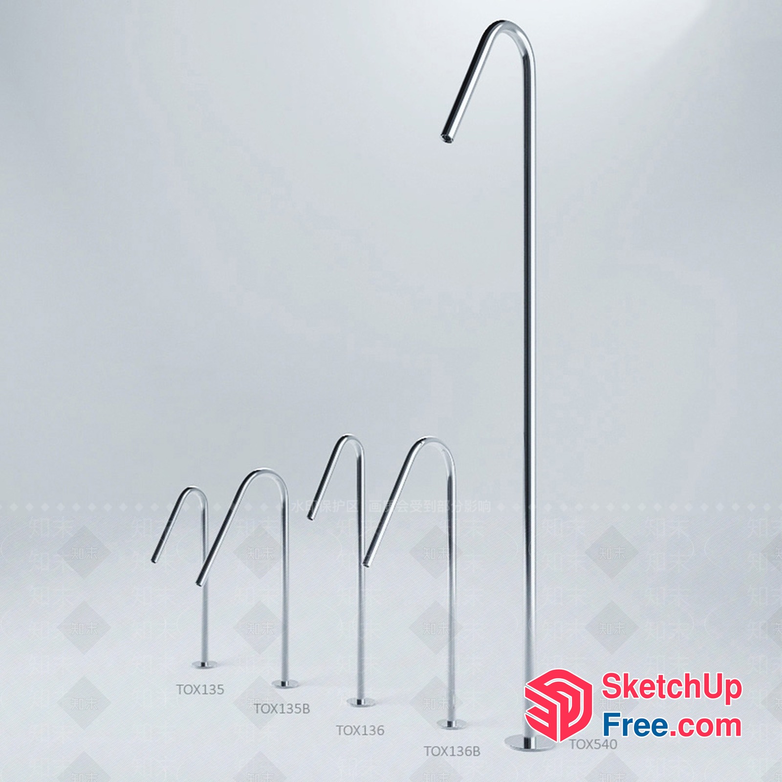 Modern Bathroom Faucets With Sleek And Elegant Design 3D SketchUp File