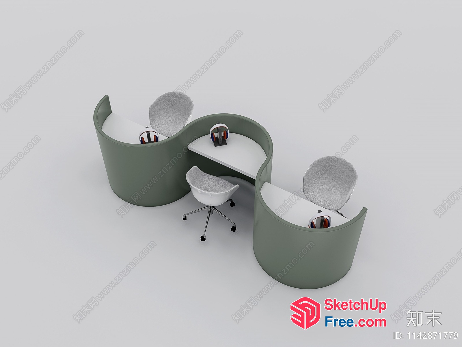 Office Furniture With Modern And Sleek Design 3D SketchUp File