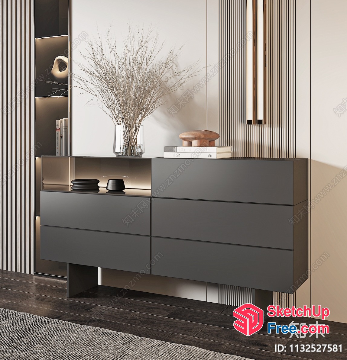 Modern Minimalist Style Furniture And Decor 3D SketchUp File