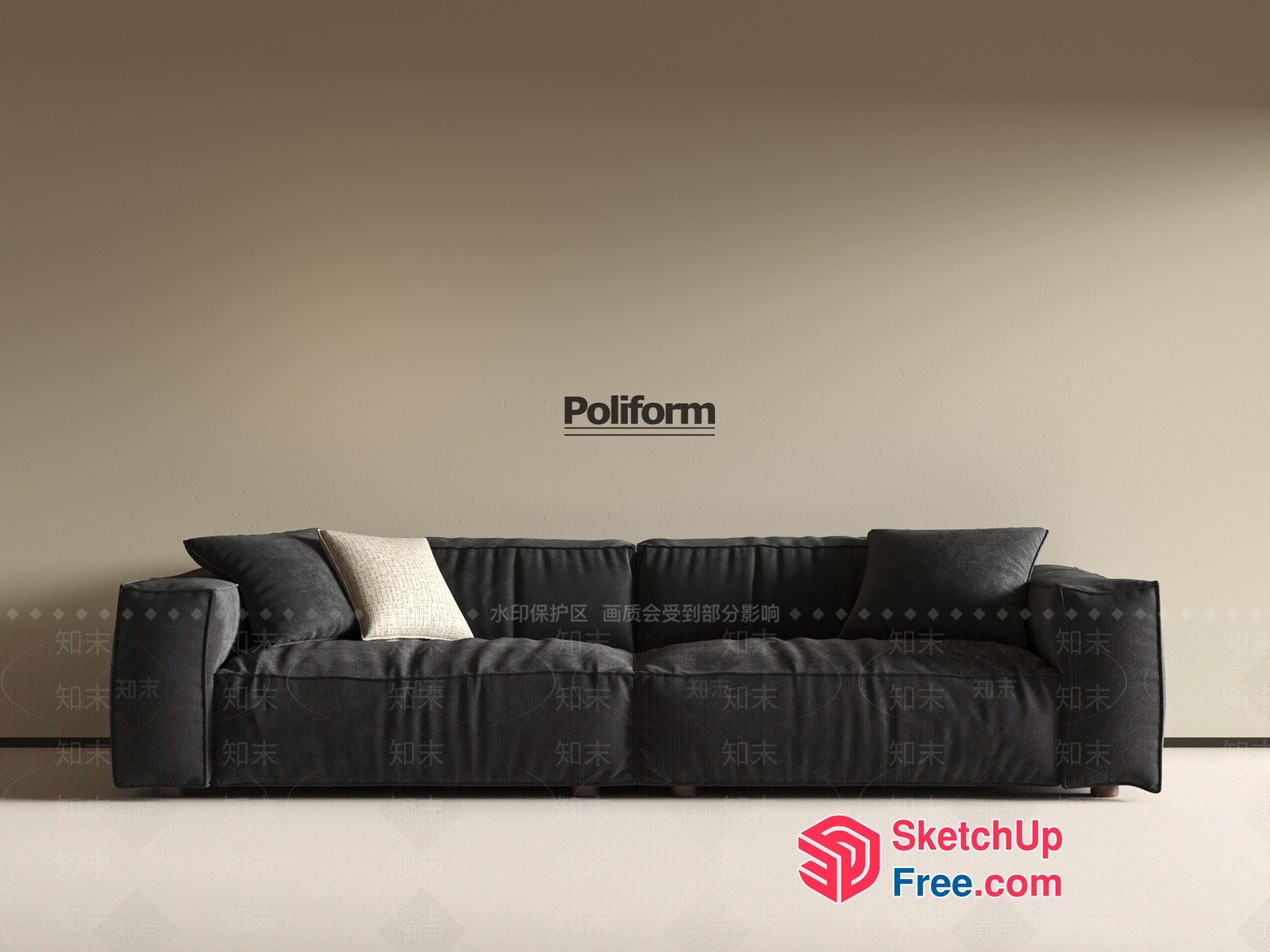 Poliform Sofa 3D SketchUp File
