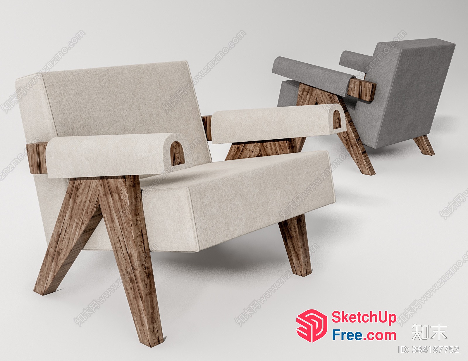 Modern Minimalist Furniture Set 3D SketchUp File