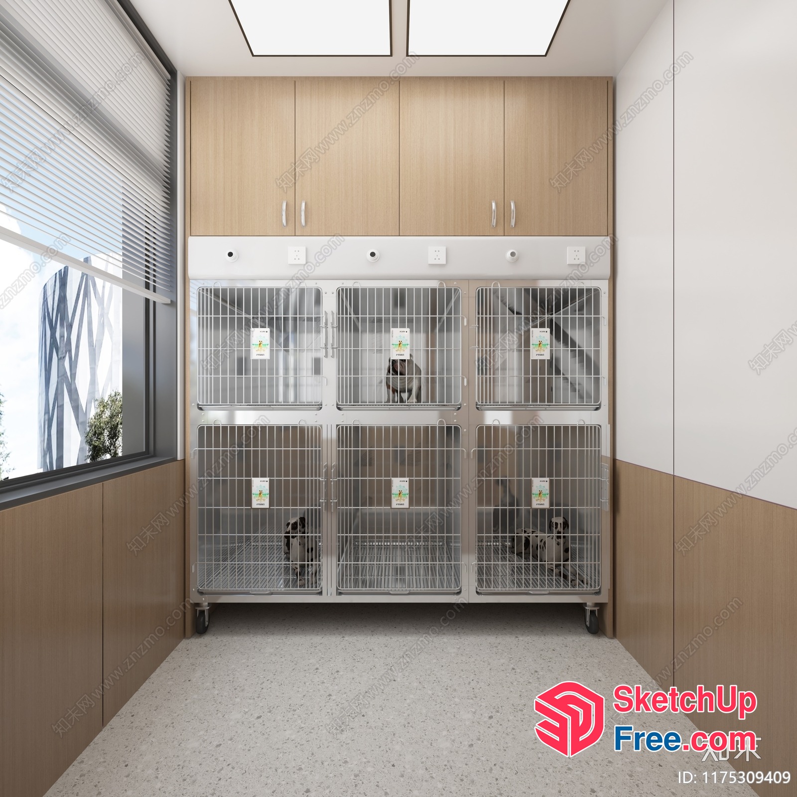 Animal Enclosure With Storage Space 3D SketchUp File