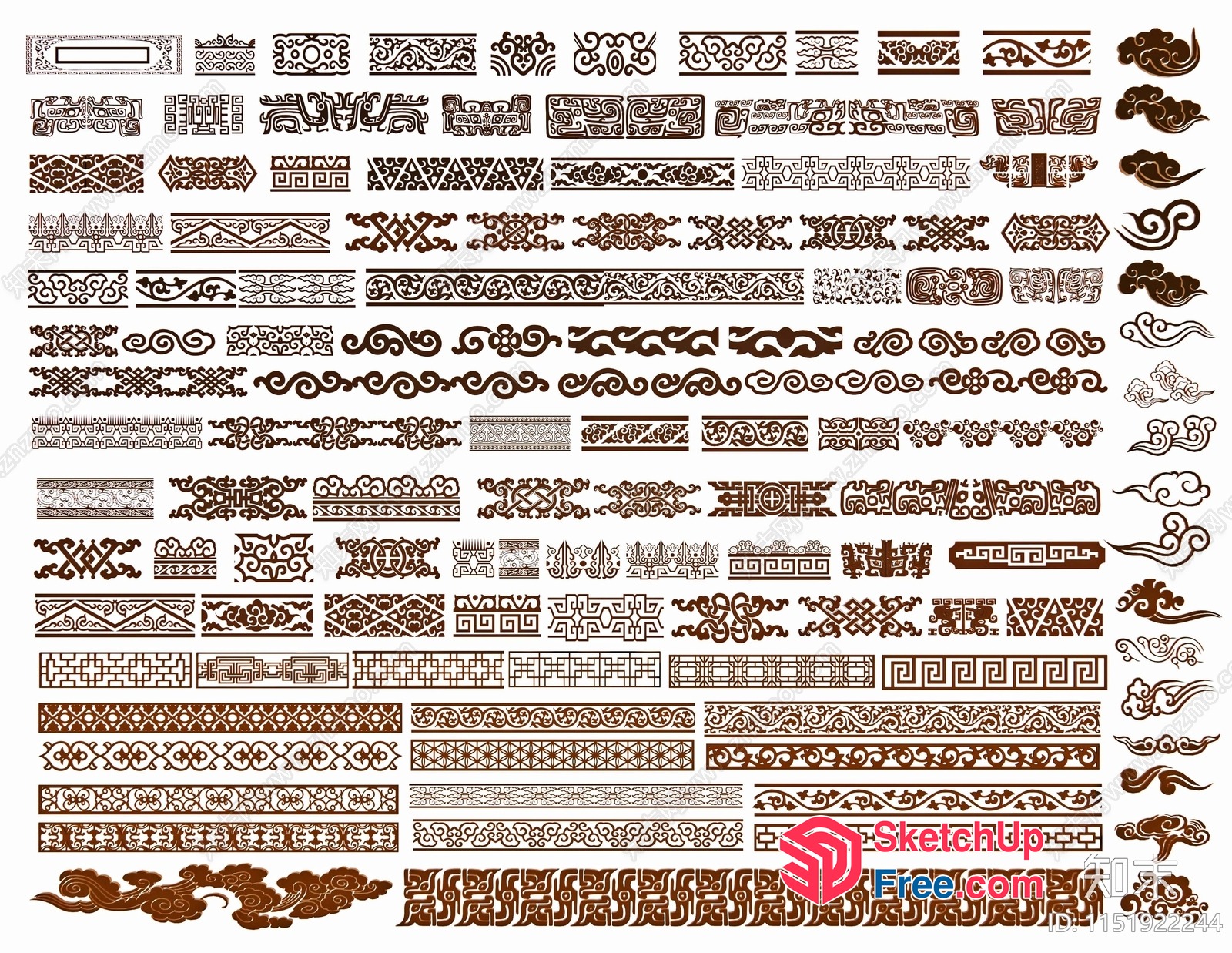 Intricate Ornate Patterns 3D SketchUp File