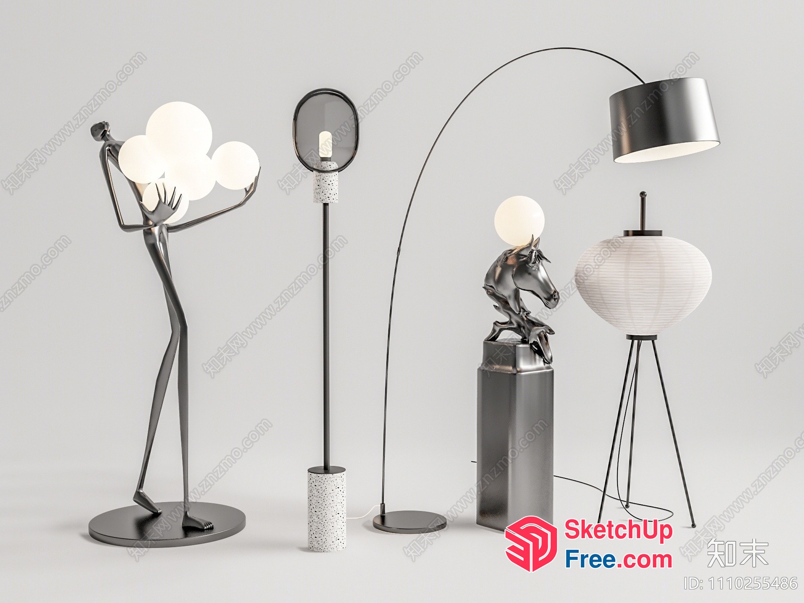 Unique Modern Light Fixtures 3D SketchUp File