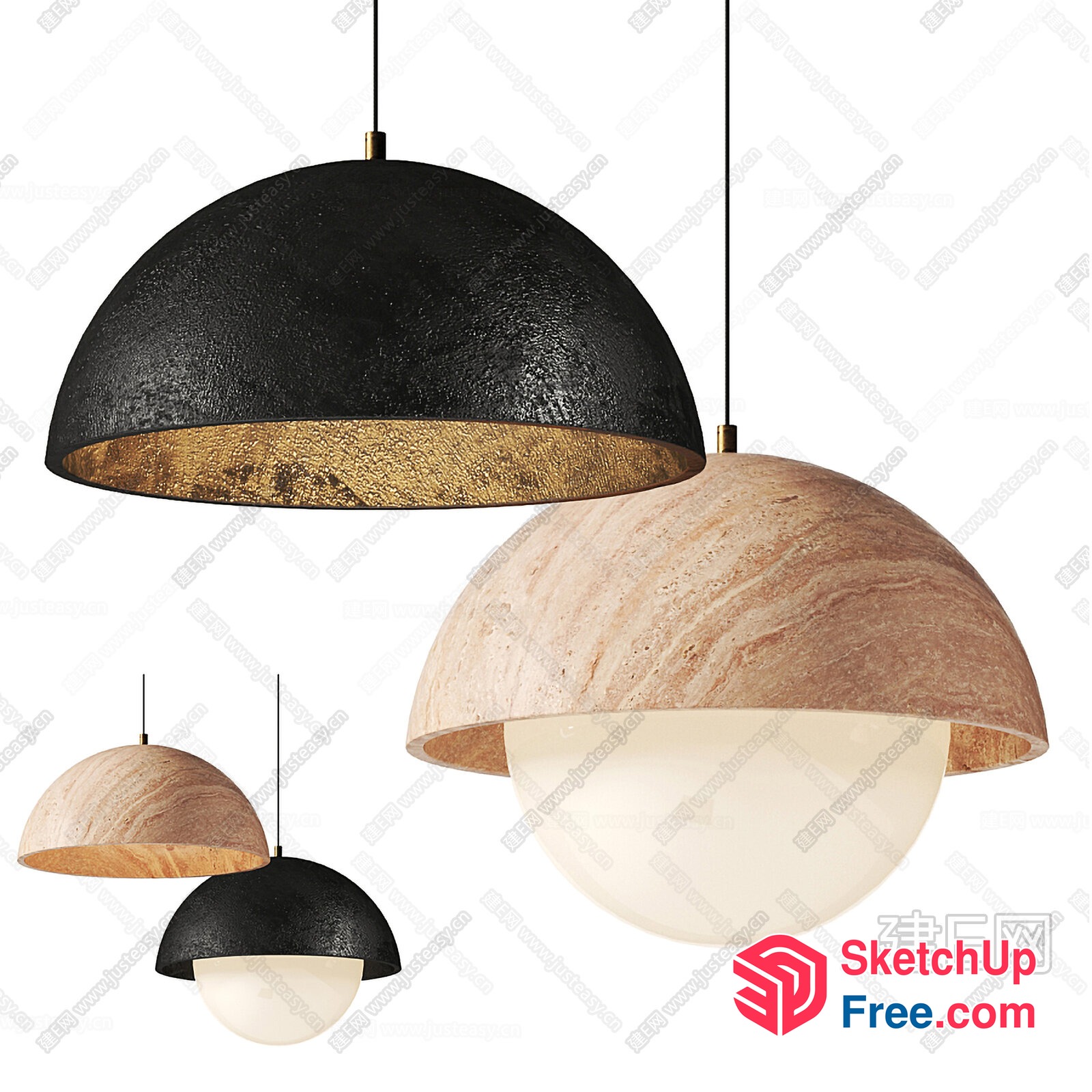 Modern Hanging Lighting Fixtures For Contemporary Spaces 3D SketchUp File