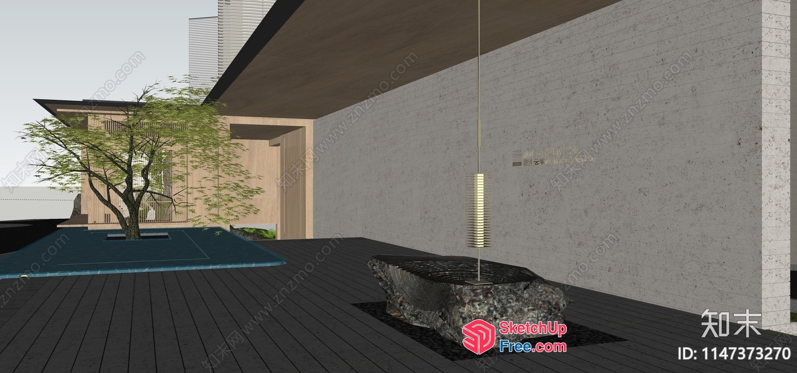 Modern Minimalist Japanese Style Exterior Villa Collection 3D SketchUp File