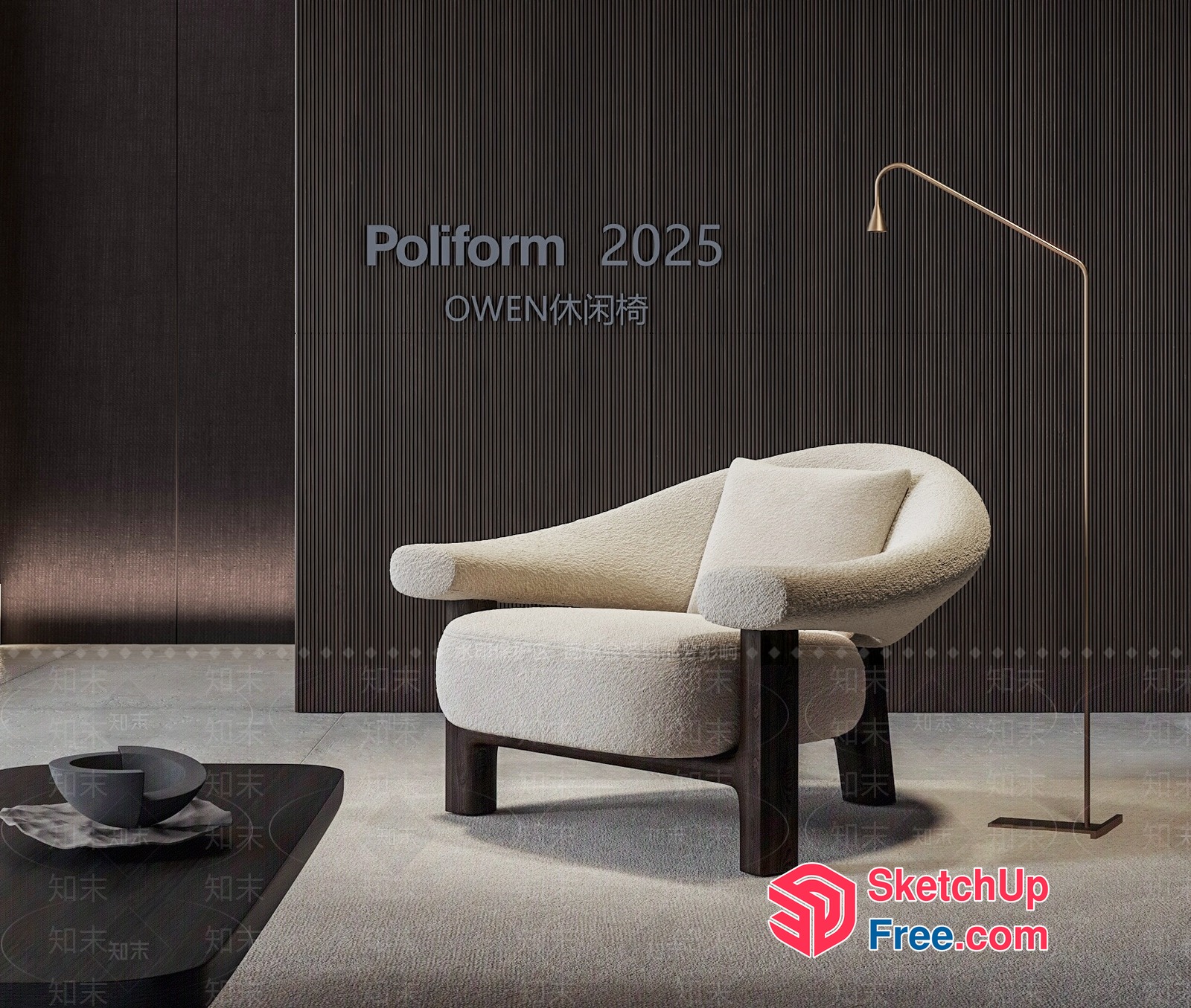 Poliform 2025 Owen Chair 3D SketchUp File