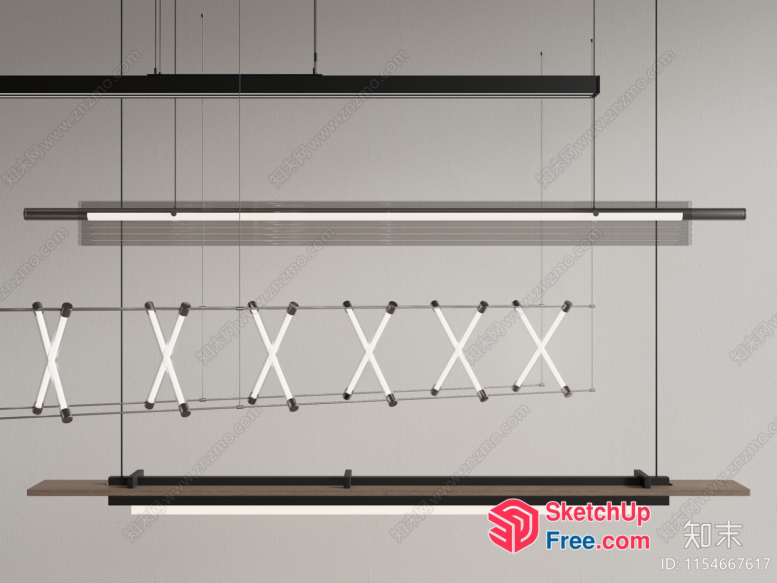 Contemporary Minimalist Staircase Railing 3D SketchUp File