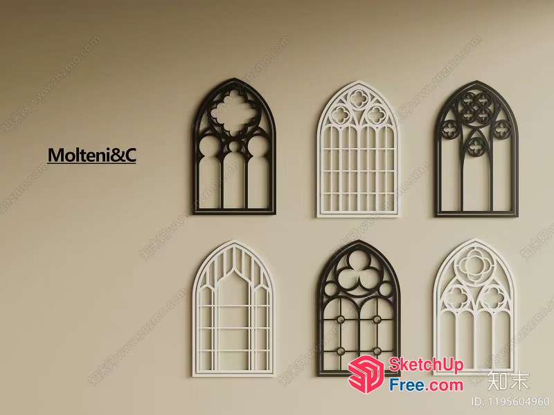 Ornate Window Designs 3D SketchUp File