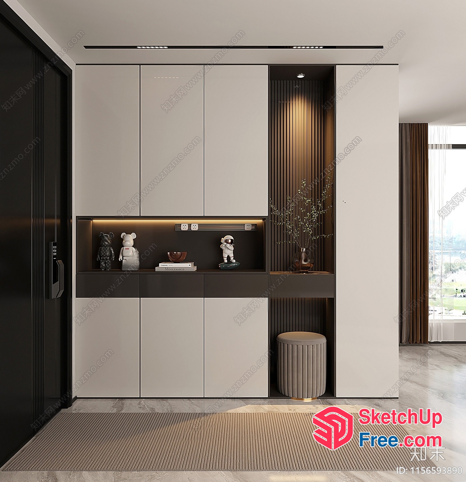 Modern Minimalist Interior Design With Sleek Furniture And Decor 3D SketchUp File
