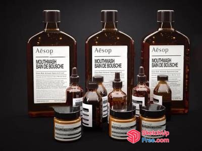 Aesop Bathroom Accessories Collection 3D SketchUp File