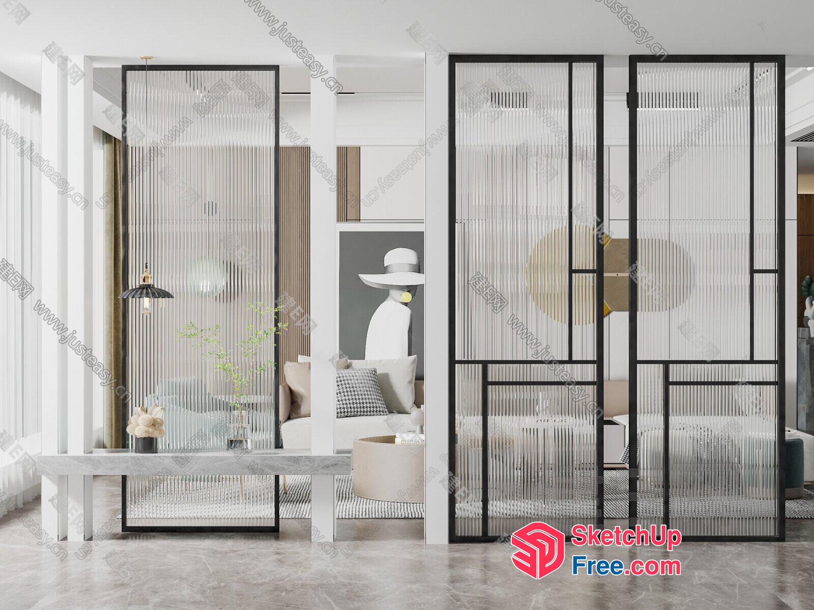 Elegant Modern Interior Design 3D SketchUp File