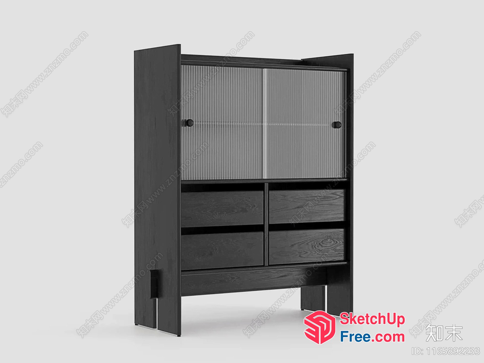 Modern Minimalist Wood Furniture 3D SketchUp File