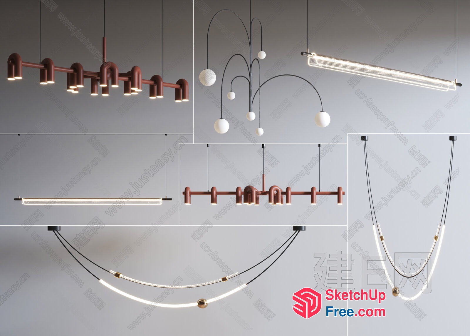 Modern Lighting Fixtures For Contemporary Spaces 3D SketchUp File