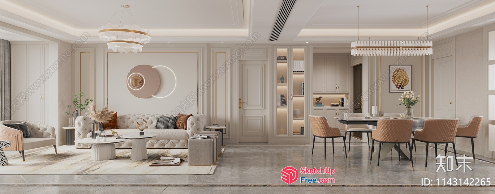 Luxurious Modern Interior Design 3D SketchUp File