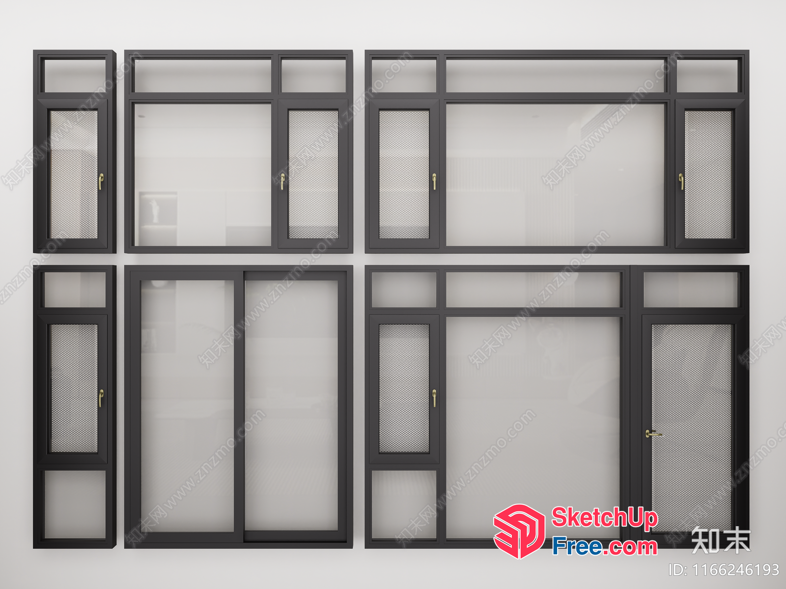 Windows And Doors Set 3D SketchUp File