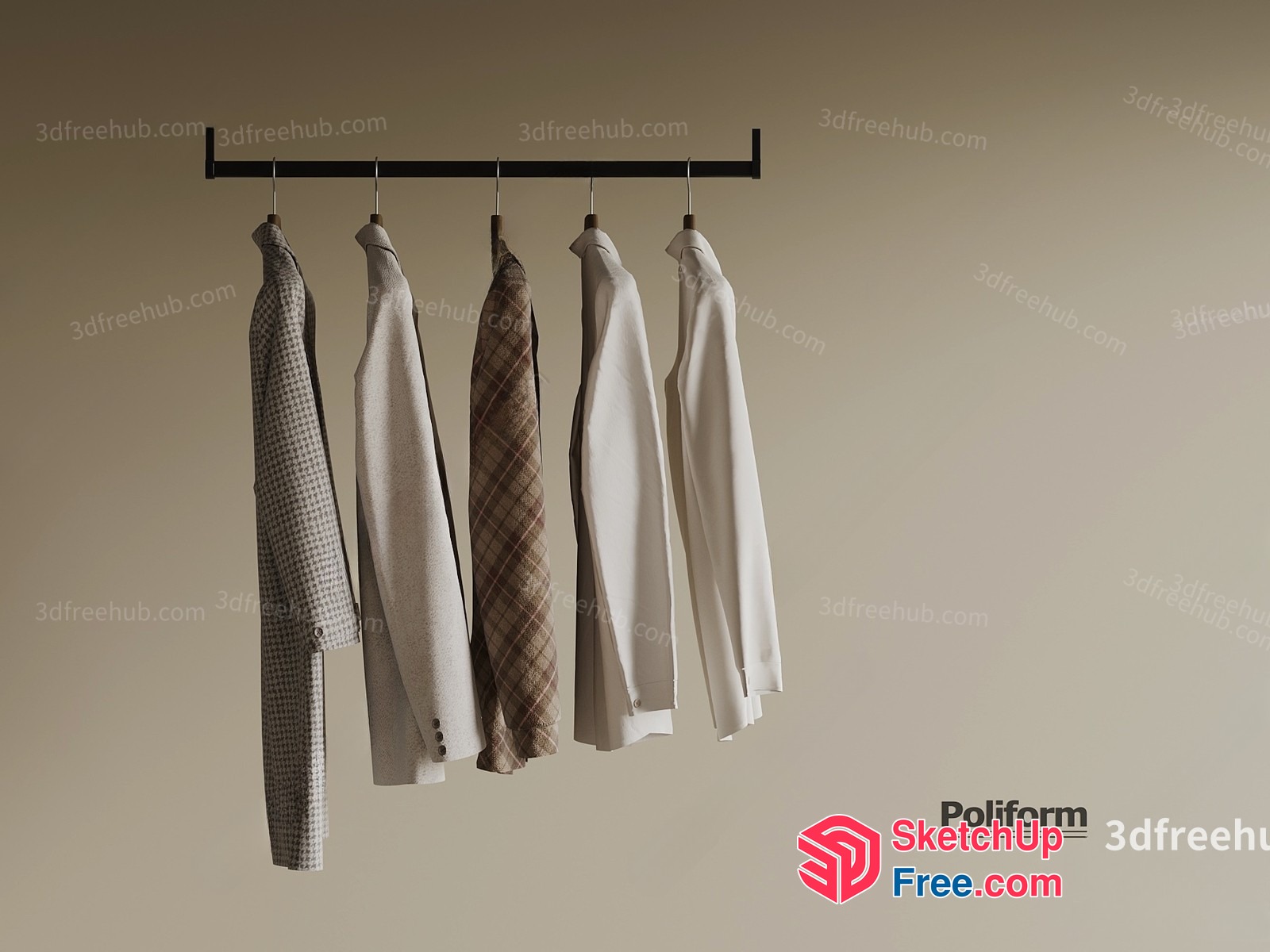 Poliform Wardrobe Collection 3D SketchUp File