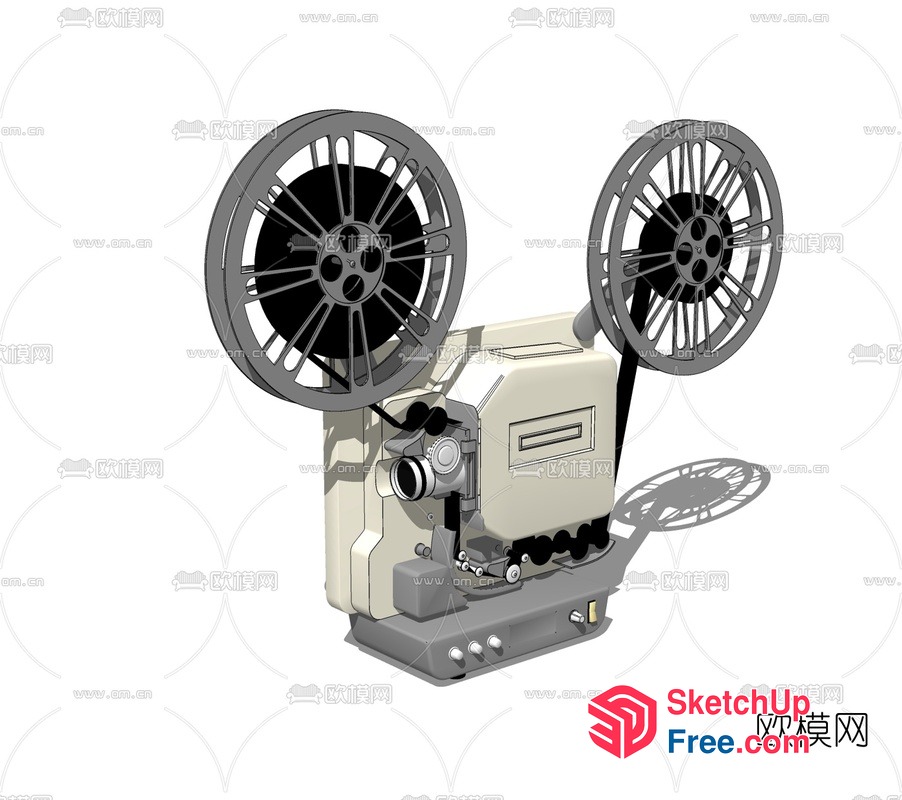 Vintage Film Projector 3D SketchUp File