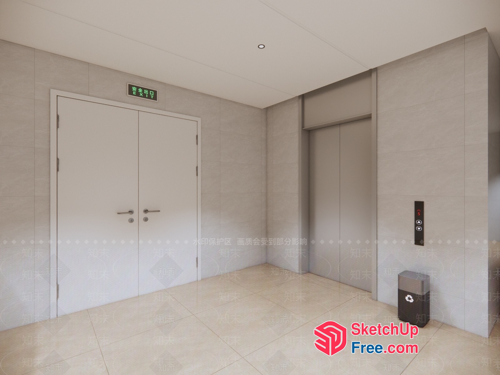 Modern Minimalist Interior With Clean Lines And Neutral Tones 3D SketchUp File