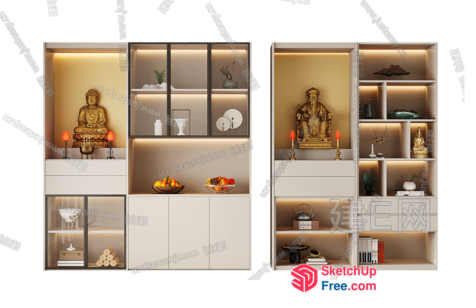 Elegant Japanese-Inspired Interior Decor 3D SketchUp File