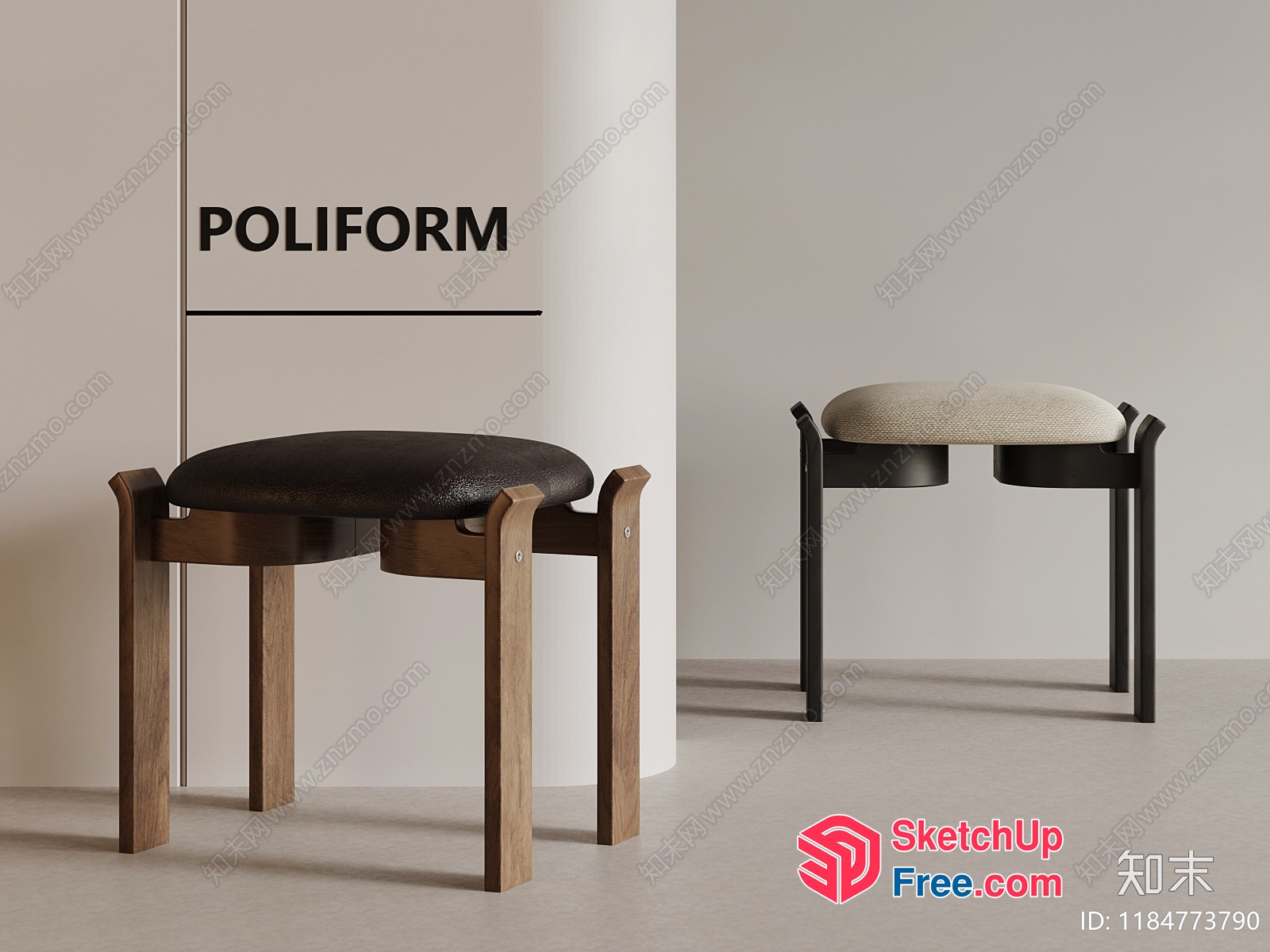 Modern Poliform Furniture 3D SketchUp File