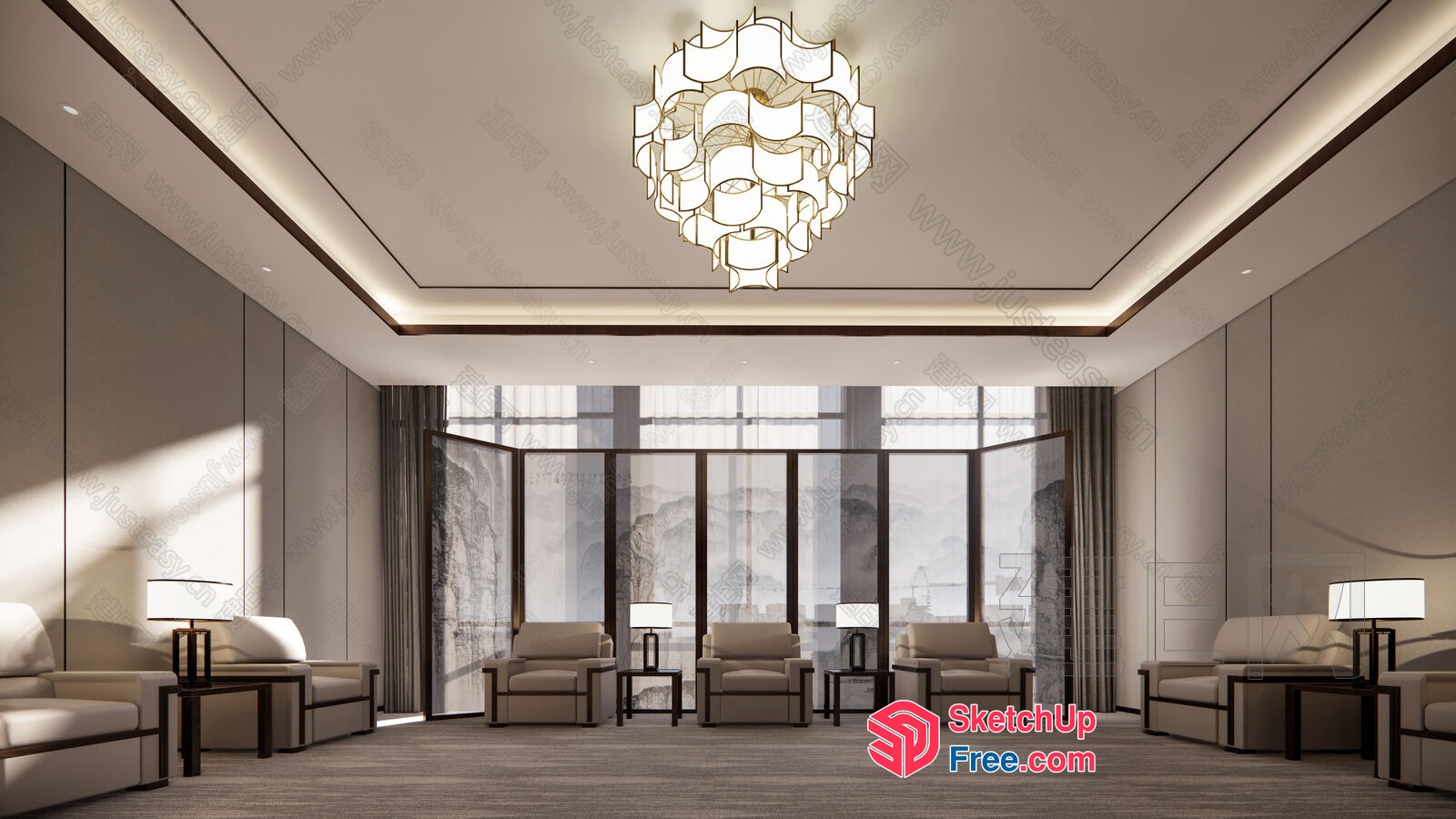Modern Minimalist Interior Design 3D SketchUp File
